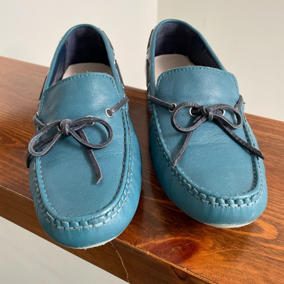 Cole Haan teal driving moccasins size 6 - Picture 11 of 11